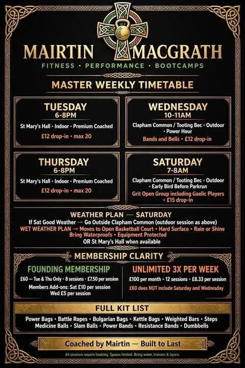 coachmairtinmacgrath Timetable